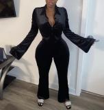 Fashion Sexy Solid Color Two Piece Set XYF-9056