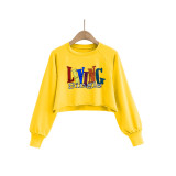 Casual Printed O Neck Long Sleeve Sweatshirt SHD-9439