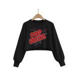 Casual Printed O Neck Long Sleeve Sweatshirt SHD-9439