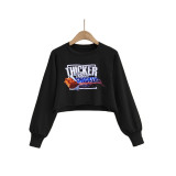Casual Printed O Neck Long Sleeve Sweatshirt SHD-9439