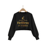 Casual Printed O Neck Long Sleeve Sweatshirt SHD-9439