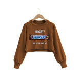 Casual Printed O Neck Long Sleeve Sweatshirt SHD-9439