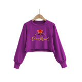 Casual Printed O Neck Long Sleeve Sweatshirt SHD-9439