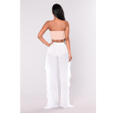 Sexy Mesh See Through Ruffled Pants SMR-9763