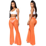 Sexy Mesh See Through Flared Pants SMR-9761