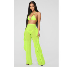 Sexy Mesh See Through Ruffled Pants SMR-9763