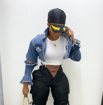 Casual Long Sleeve Short Denim Jacket LSD-9002