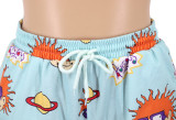High Waist Cartoon Printed Casual Sports Pants SFY-172