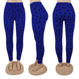 Sexy High Waist Dollar Print Skinny Pants SFY-170