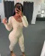 Sexy Ribbed Backless Skinny Jumpsuits BLX-7530