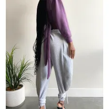 Solid Casual Loose Long Sweatpants ASL-6303