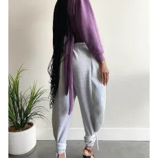 Solid Casual Loose Long Sweatpants ASL-6303