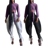 Solid Casual Loose Long Sweatpants ASL-6303