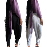 Solid Casual Loose Long Sweatpants ASL-6303