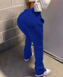 Plus Size Solid Casual Drawstring Sweatpants CH-8139