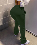Plus Size Solid Casual Drawstring Sweatpants CH-8139