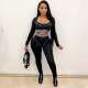 Casual Striped Fitness Two Piece Pants Set LA-3227