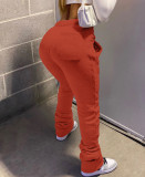 Plus Size Solid Casual Drawstring Sweatpants CH-8139