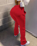 Plus Size Solid Casual Drawstring Sweatpants CH-8139