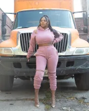 Casual Hoodies And Sweatpants Two Piece Sets NYF-8020