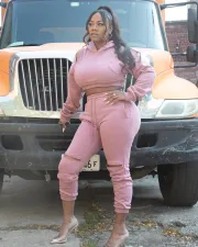 Casual Hoodies And Sweatpants Two Piece Sets NYF-8020