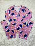 Casual Sports Pattern Print Long Sleeve Jumpsut SHD-9446