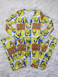 Casual Sports Pattern Print Long Sleeve Jumpsut SHD-9446