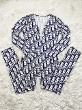 Casual Sports Pattern Print Long Sleeve Jumpsut SHD-9446