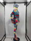 Casual Striped Hooded Two Piece Pants Set HM-6351