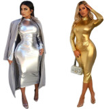 Sexy Long Sleeve Slim Midi Party Club Dress MK-3022