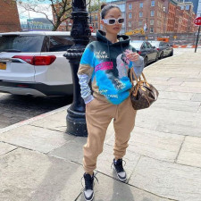 Casual Printed Hoodies Two Piece Sets GLF-8047