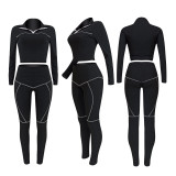 Casual Long Sleeve Two Piece Pants Set YD-8305