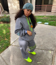 Casual Printed Hoodies Pants Two Piece Suits BGN-122