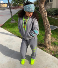 Casual Printed Hoodies Pants Two Piece Suits BGN-122