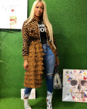 Camouflage Print Mesh Patchwork Jacket Coats MIL-072