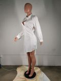 Long Sleeve Casual Shirt Dress MK-3031