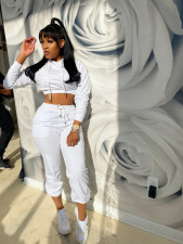 Casual Solid Hoodies Pants Two Piece Suits SFY-181