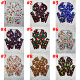 Christmas Print Long Sleeve Jumpsuits SHD-9451