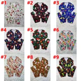 Christmas Print Long Sleeve Jumpsuits SHD-9451