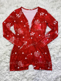 Zodiac Print Long Sleeve Rompers SHD-9450
