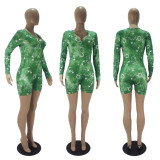 Zodiac Print Long Sleeve Rompers SHD-9450