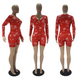 Zodiac Print Long Sleeve Rompers SHD-9450