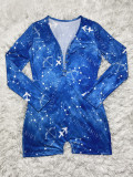 Zodiac Print Long Sleeve Rompers SHD-9450