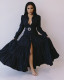 Casual Long Sleeve Big Swing Maxi Dress Without Belt SFY-184
