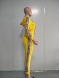 Casual Thicken Leopard Patchwork Hoodies 2 Piece Sets NK-8583