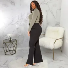 Plus Size 5XL Fashion Sexy Slim High Waist Flared Jeans HSF-2379