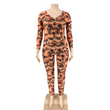 Plus Size 5XL Camouflage Print Jumpsuits OSIF-20879-1