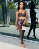 Sexy PU Leather Long Skinny Pants LSL-6403