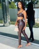 Sexy PU Leather Long Skinny Pants LSL-6403