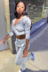 Casual Solid Zipper Hoodies Pants Two Piece Sets XYF-9066